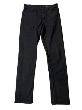 Faherty Black Stretch Jeans Slim Straight Organic Cotton Blend Pants Size 32x32